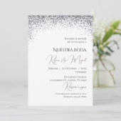 Invitación Minimalistic Spanish Wedding Invitation (Debout devant)