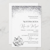 Invitación Minimalistic Spanish Wedding Invitation (Devant / Derrière)