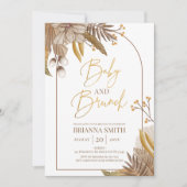 Invitación Modern Boho Floral Brunch Invitation (Devant)