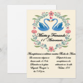 Invitacion para aniversario o cumpleaños kaart (Voorkant / Achterkant)