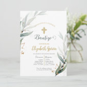 Invitación para bautismo kaart (Staand voorkant)