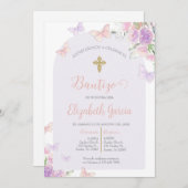 Invitación para bautismo kaart (Voorkant / Achterkant)