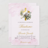 Invitación para bautismo kaart (Voorkant / Achterkant)