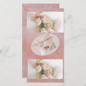 invitación para boda feestdagenkaart (Voorkant / Achterkant)