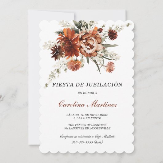 Invitación para Fiesta de Jubilación Personalizada Kaart (Voorkant)