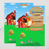 INVITACION PARA NIÑO "Bartolito' Kaart (Voorkant / Achterkant)