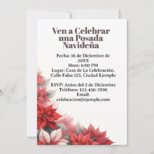 Invitación para Posada Navideña Spaans Kaart