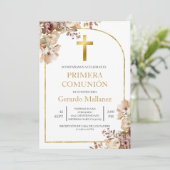 Invitación para primera comunión kaart (Staand voorkant)
