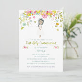 Invitación PETRA Primera Comunión Kaart (Staand voorkant)