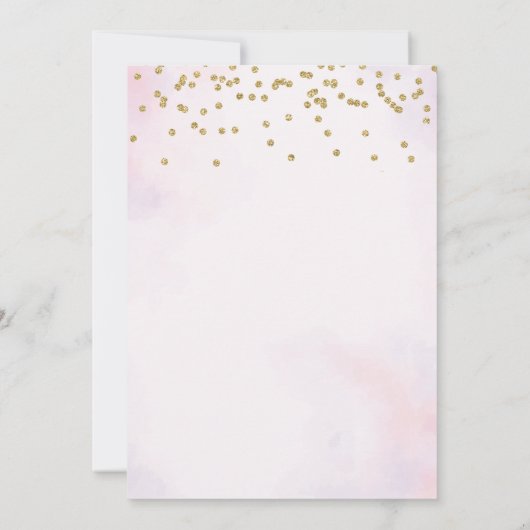 Invitación Pink Floral Baptism Invitation (Dos)