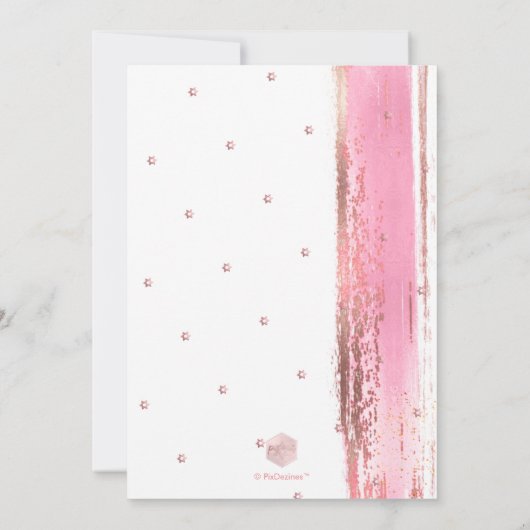 Invitación PixDezines Modern Abstract Tallit Bat M Kaart (Achterkant)