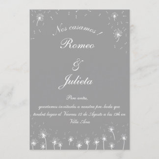 invitación pre-boda diente de león kaart