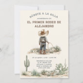 Invitación Primer Rodeo Infantil Personalizada Kaart (Voorkant)