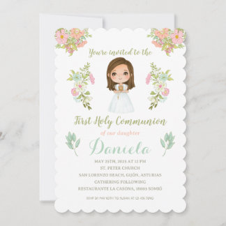Invitación Primera Comunión DANIELA Kaart