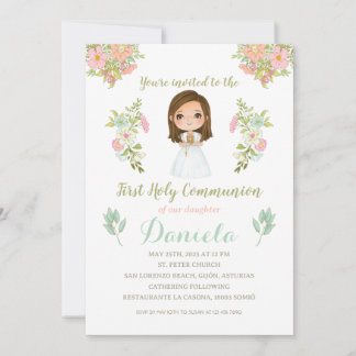 Invitación Primera Comunión DANIELA Kaart