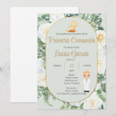 Invitación Primera Comunión Niño Kaart (Voorkant / Achterkant)