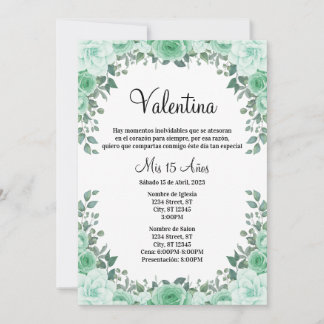 Invitación Quinceaña Kaart