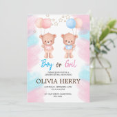 INVITACION REVELACION DE GENERO KAART (Staand voorkant)