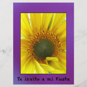 Invitación - Te uitnodiging a mi Fiesta - Girasol