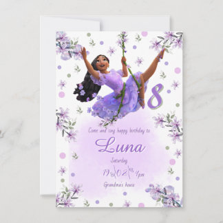Invitación Template Isabella's Birthday Invitation Kaart