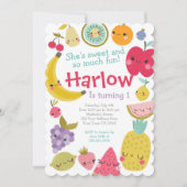 Invitación Tuttifrutti Birthday Invitation (Devant)