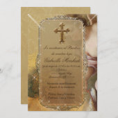 invitaciones de bautizo, Invitations Baptême (Devant / Derrière)