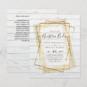 Invitaciones de Boda, budget van de Spaanse wedden (Voorkant / Achterkant)