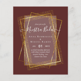 Invitaciones de Boda, budget van de Spaanse wedden Flyer