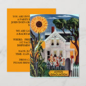 INVITATIE casual GRADUATION ARTIJ ~ EZ2 CUSTOMIZE Kaart (Voorkant / Achterkant)