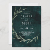 INVITATIE - KLASSIEKE 'GROENE RUSTIC' SAVE THE DATE (Voorkant)