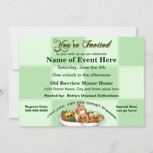 INVITATIE - MULTIDOELEINDE - POTATOSPUDS VOOR BABY KAART (Achterkant)