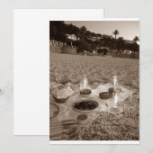 INVITATIE PICNIC EN SUMMER PARTIJ KAART (Voorkant / Achterkant)