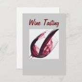 INVITATIE VAN DE WIJNSTAND KAART (Voorkant / Achterkant)