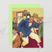 INVITATIE VAN RETIREPARTIJEN GOLFER EZ2 AANGEPAST KAART (Voorkant / Achterkant)