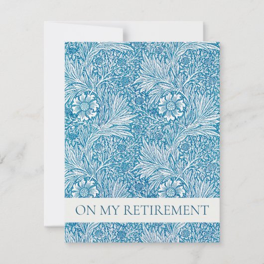 INVITATIE VAN WILLIAM MORRIS-RETIMENT PARTIJ KAART (Voorkant)