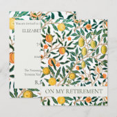 INVITATIE VAN WILLIAM MORRIS-RETIMENT PARTIJ KAART (Voorkant / Achterkant)