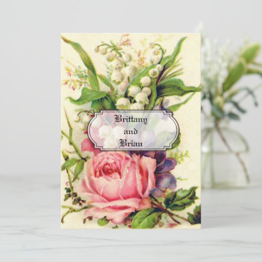 INVITATIE VOOR DE ONTVANGST VAN BLOEDING KAART (Staand voorkant)