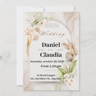 Invitatie wedding feestdagenkaart
