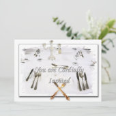 INVITATIEDINERKAARTEN KAART (Staand voorkant)