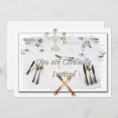 INVITATIEDINERKAARTEN KAART (Voorkant / Achterkant)