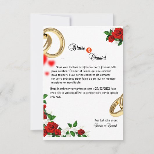 INVITATIEKAART AANKONDIGING (Voorkant)