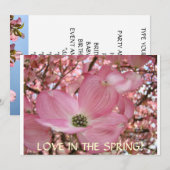 INVITATIES Dogwood Flowers kondiging Kaarten (Voorkant / Achterkant)