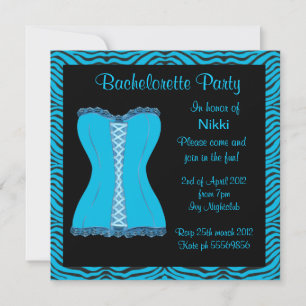 INVITATIES VAN MODERNE DIERAFDRUKBACHELORETTE KAART