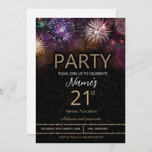 Invitation (Devant / Derrière)