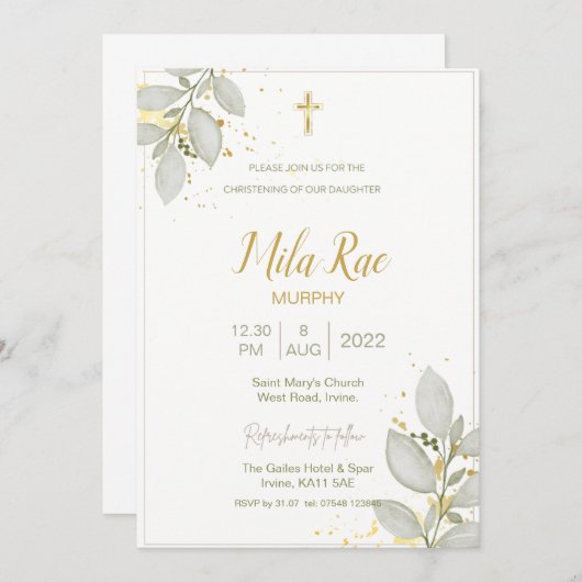 Invitation (Devant / Derrière)