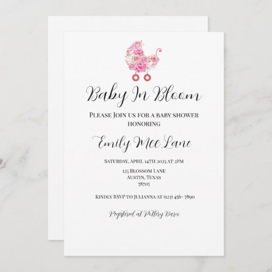 Invitation (Devant / Derrière)