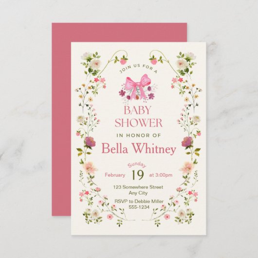 Invitation (Devant / Derrière)