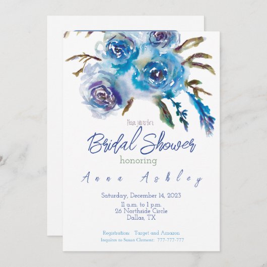 Invitation (Devant / Derrière)