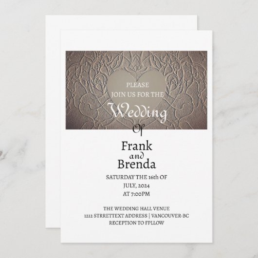 Invitation (Devant / Derrière)