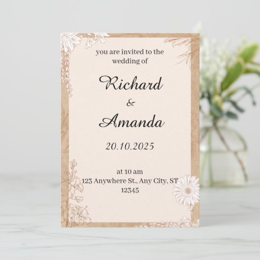 invitation (Debout devant)